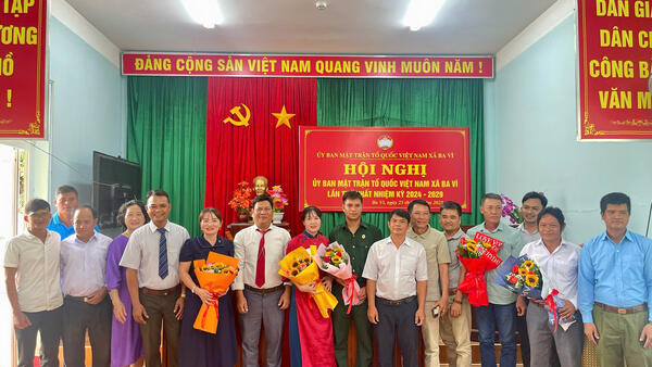 HỘI NGHỊ BAN THƯỜNG TRỰC ỦY BAN MTTQ VIỆT NAM XÃ BA VÌ LẦN THỨ NHẤT, NHIỆM KỲ 2024 – 2029