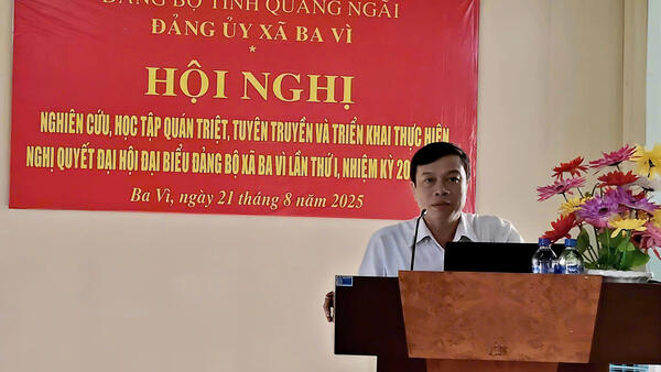 HỘI NGHỊ HỌC TẬP NGHỊ QUYẾT ĐẠI HỘI ĐẠI BIỂU ĐẢNG BỘ  XÃ BA VÌ LẦN THỨ I, NHIỆM KỲ 2025-2030