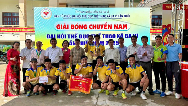 BẾ MẠC GIẢI BÓNG CHUYỀN NAM ĐẠI HỘI TDTT XÃ BA VÌ LẦN THỨ I, NĂM 2025