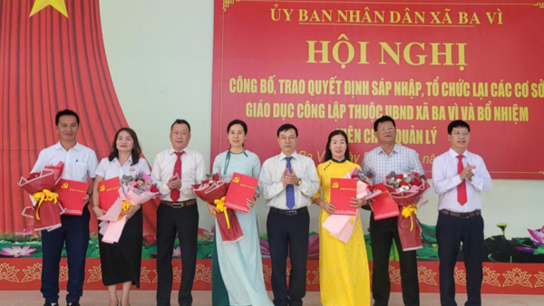 TẦM NHÌN MỚI - KHÁT VỌNG MỚI: Kiện toàn tổ chức các trường công lập, tạo động lực bứt phá cho tương lai xã Ba Vì