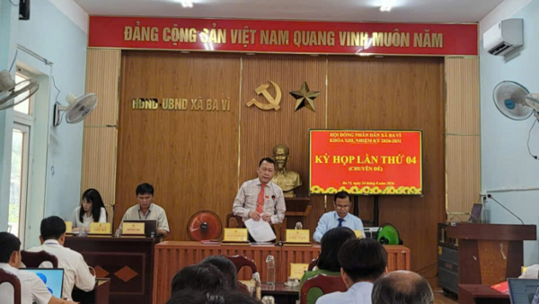 HĐND xã Ba Vì tổ chức thành công Kỳ họp thứ 04 (chuyên đề): Thông qua các nghị quyết giao biên chế năm 2026